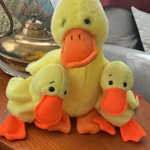 1993 AND 1995 TY BEANIE BUDDY QUACKERS & 2 BEANIE BABY QUACKERS - Picture 6 of 17